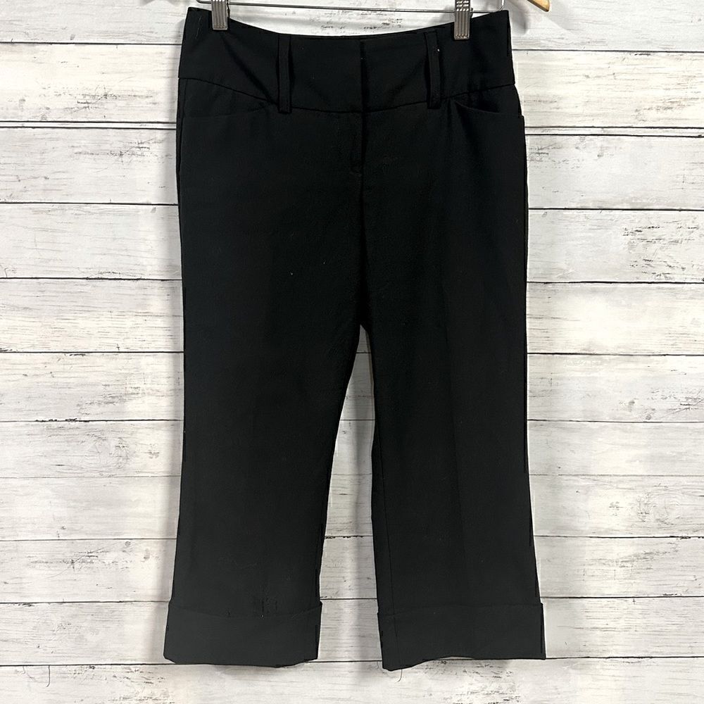 Express Black Editor Cropped Pants